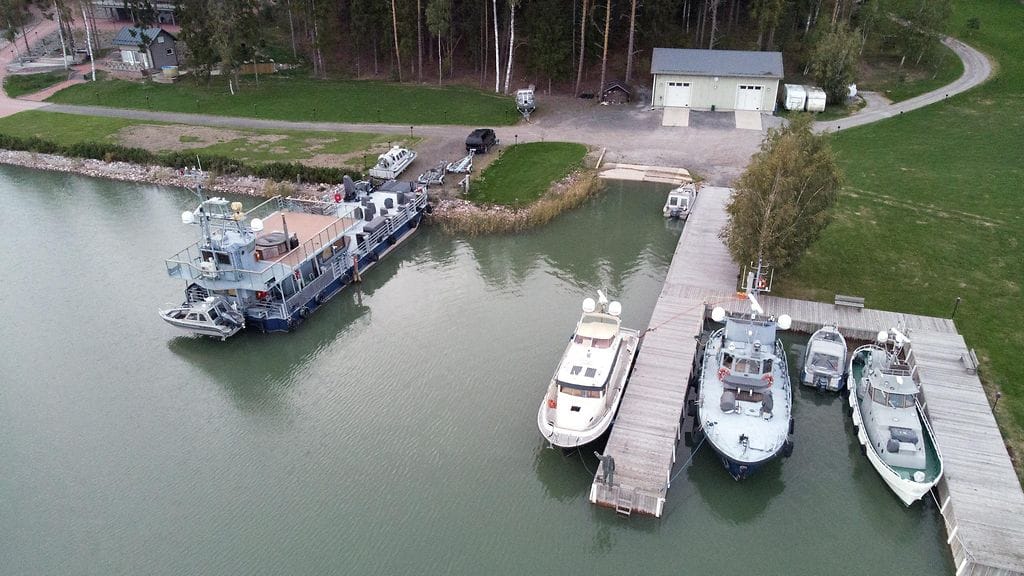 Poliisi teki vuonna 2018 laajan ja huomiota herättäneen etsinnän yhtiön ja Melnikovin kiinteistöihin Turun saaristossa. Arkistokuva.