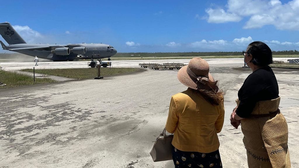 LK 200122 Tonga, avustuslento