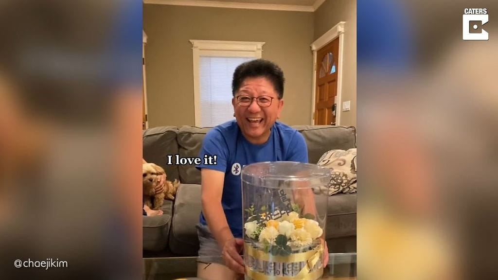 Tytär loi isän 60-vuotiskakun rahasta. Kuva Caters