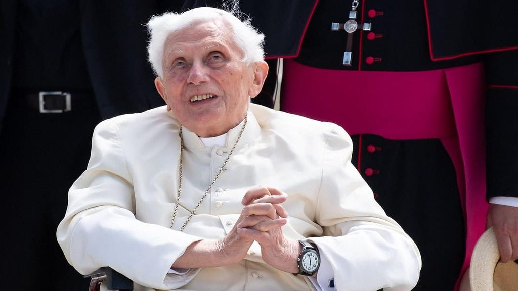 Entinen paavi Benedict XVI tammikuussa 2020.