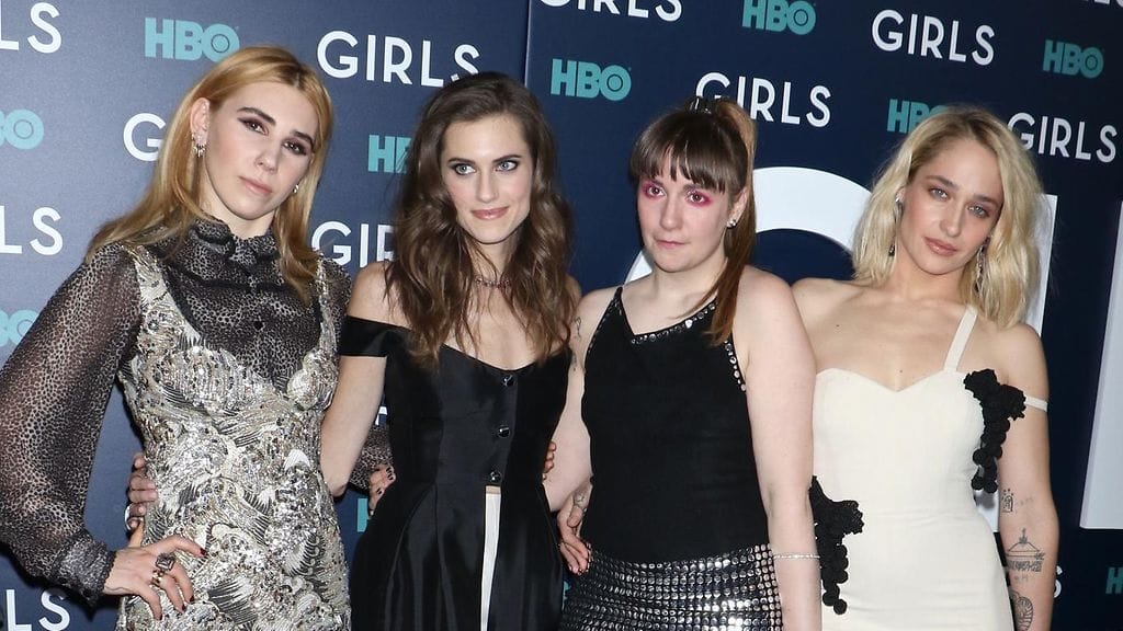 Girls-sarjan päätähdet Allison Williams, Zosia Mamet, Lena Dunham, Jemima Kirke.
