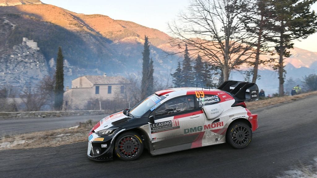 Kalle Rovanperä Monte Carlon MM-rallissa.