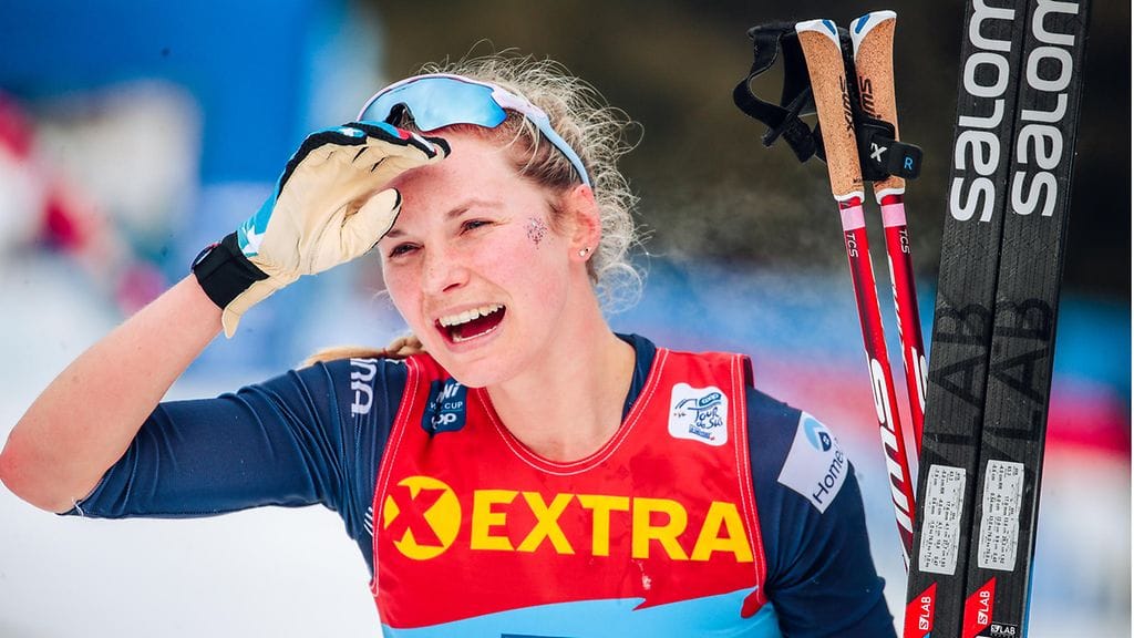 Yhdysvaltain tähtihiihtäjä Jessie Diggins on huolissaan ilmastonmuutoksesta.