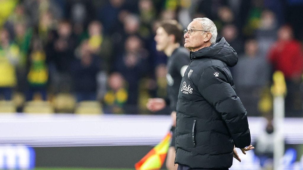 Claudio Ranieri sai potkut Valioliigan Watfordista.