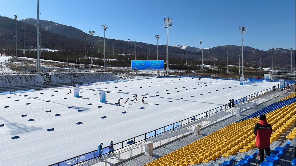 Pekingin olympialaisten maastohiihtostadion.