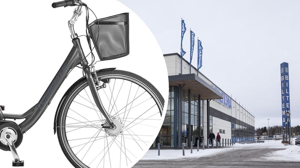 Biltemassa myyty Yosemite-merkkinen sähköpolkupyörä (tuotenumero 27-2218) tulee viedä lähimpään myymälään tarkastukseen etupyörässä havaitun mahdollisen puutteen vuoksi.