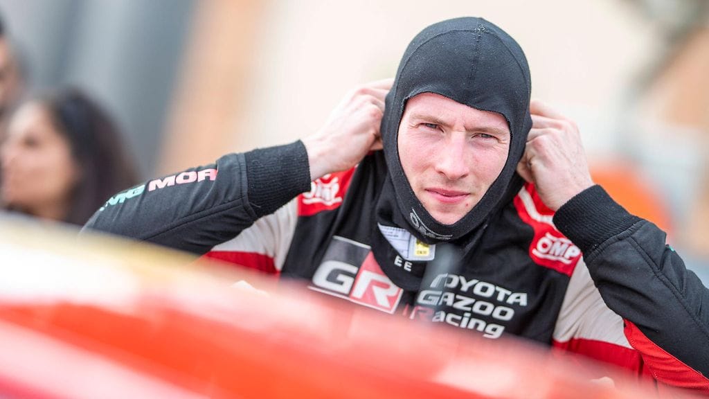 Elfyn Evans on testannut Toyotaa Keski-Suomen lumilla.