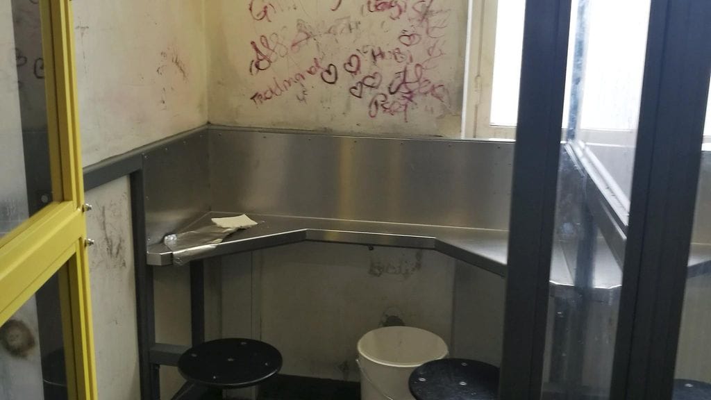 Huumeiden käyttöhuone Kööpenhaminassa.