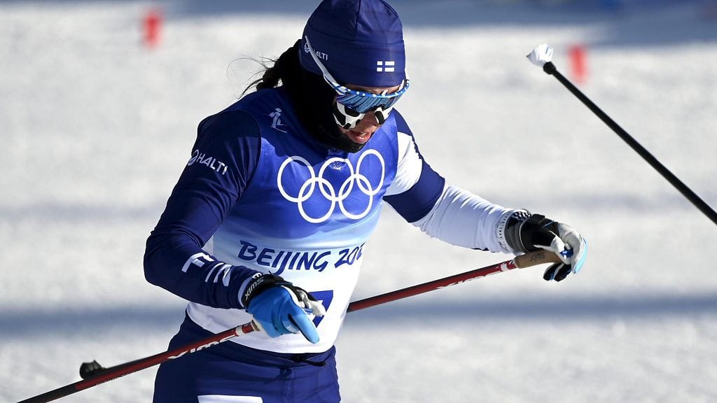 Krista Pärmäkoski taisteli seitsemänneksi olympiastartissa Zhangjiakoussa.