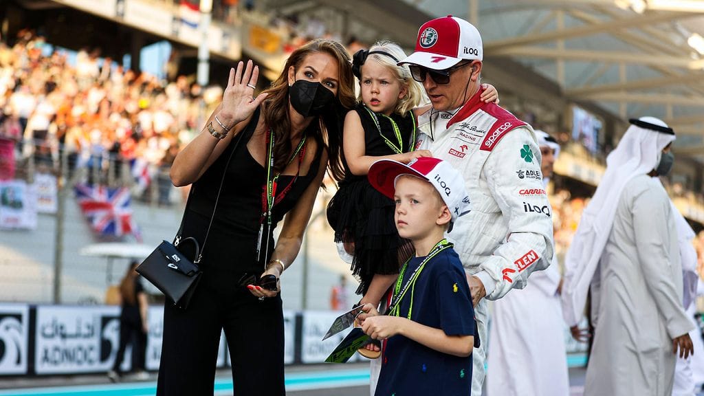 Kimi Räikkösellä oli perhe tukenaan uran viimeisessä GP-viikonlopussa.