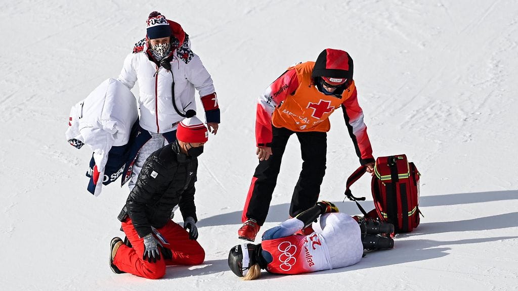 Nina O'Brien loukkaantui vakavasti Pekingin olympialaisissa.