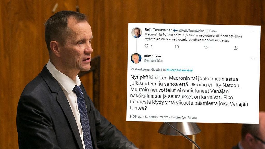 Ulkoasiainvaliokunnan puheenjohtaja Mika Niikko (ps.).