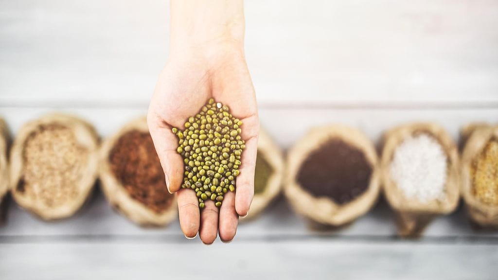 Erityisesti palkokasvien, täysjyvän ja pähkinöiden runsas käyttö näyttäisi pidentävän eliniänodotetta. Kuvituskuva.