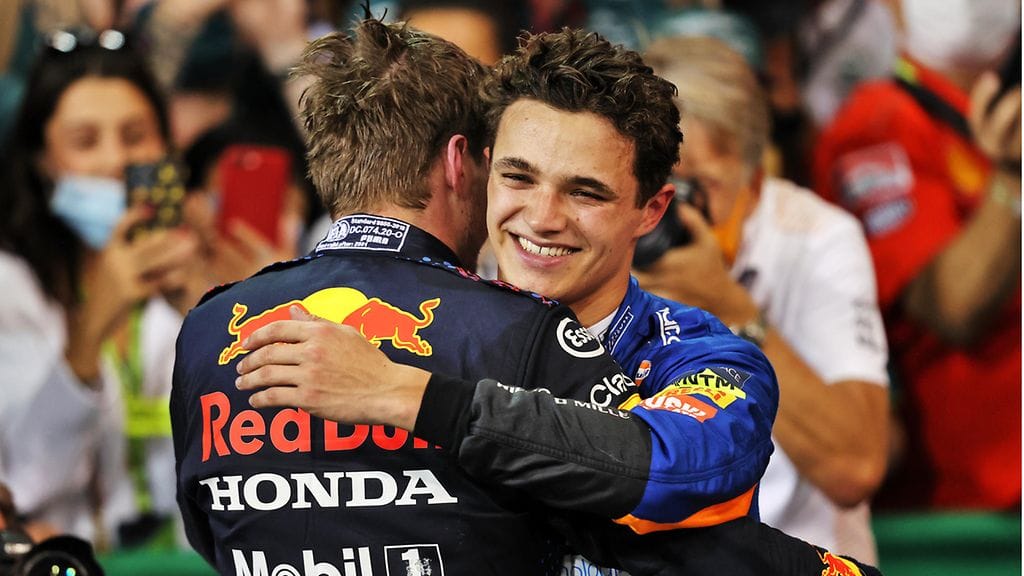 McLarenin Lando Norris oli myös Red Bullin kiikarissa.