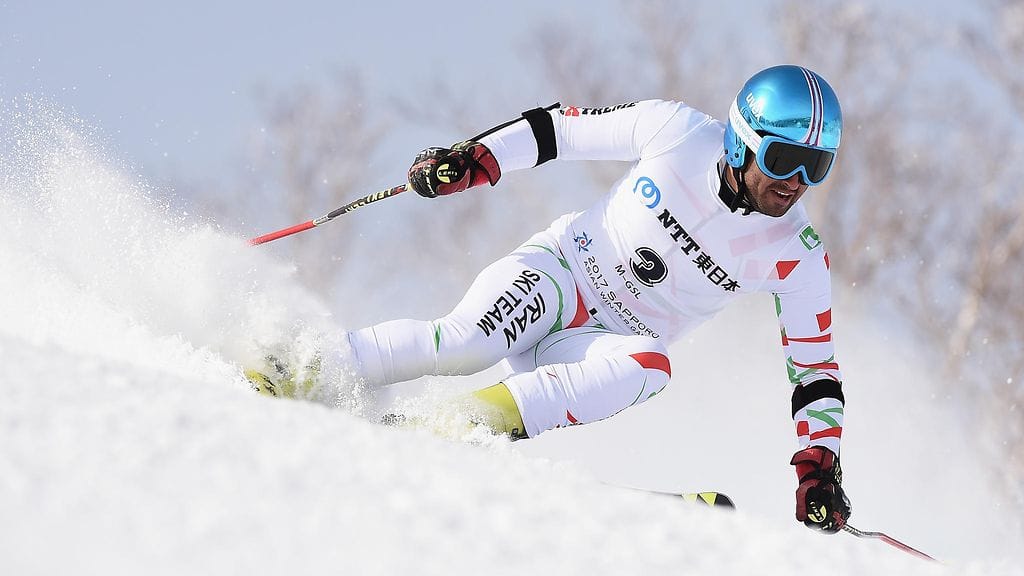 Hossein Saveh-Shemshaki kuvattuna Aasian mestaruuskisoissa Japanin Sapporossa vuonna 2017.