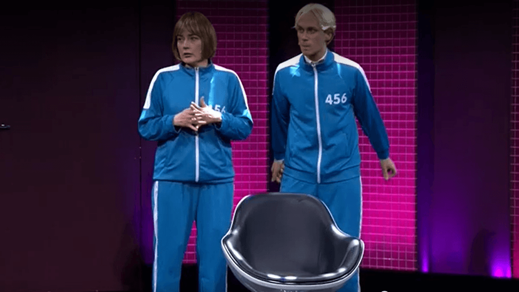 Putouksessa nähtiin hulvaton Squid game -parodia.