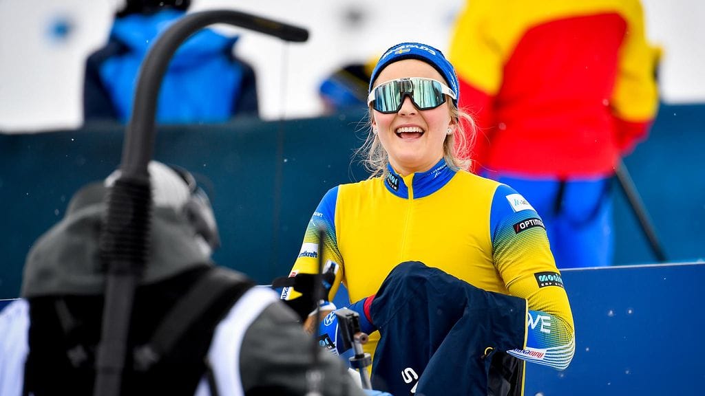 Ampumahiihtoon siirtynyt Stina Nilsson ei ole vielä päässyt kilpailemaan Pekingin kisoissa.