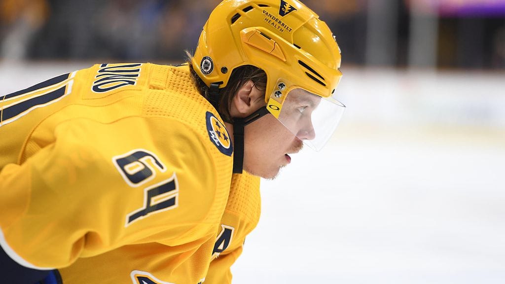 Nashvillen Mikael Granlund iski avausmaalin tappiossa Winnipegiä vastaan.