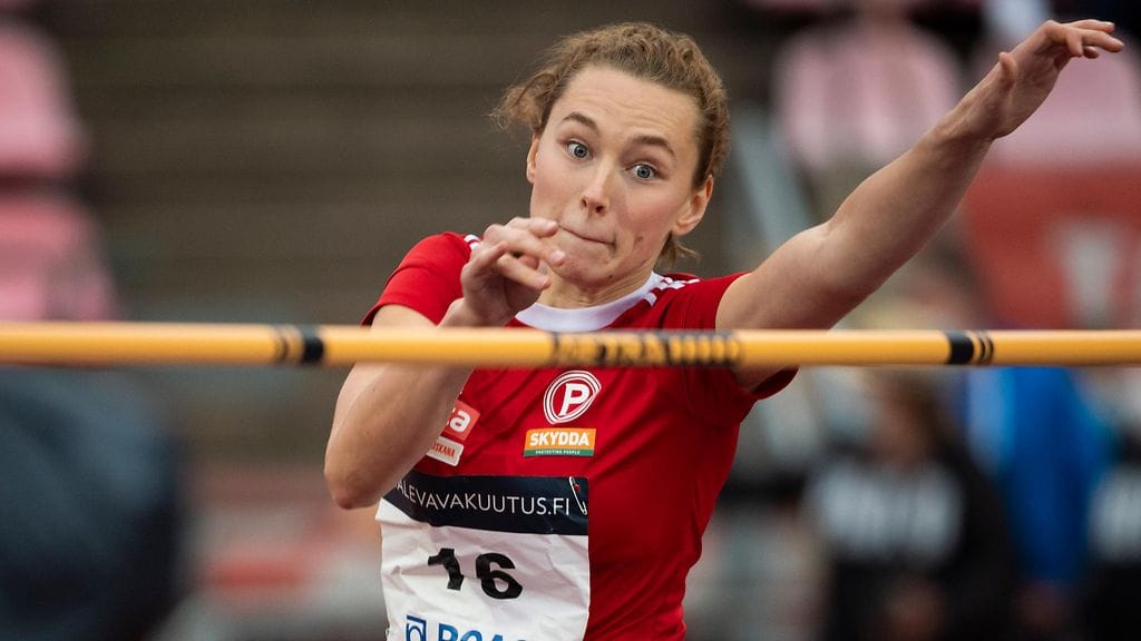 Ella Junnila ylitti korkeuden 190. Arkistokuva.