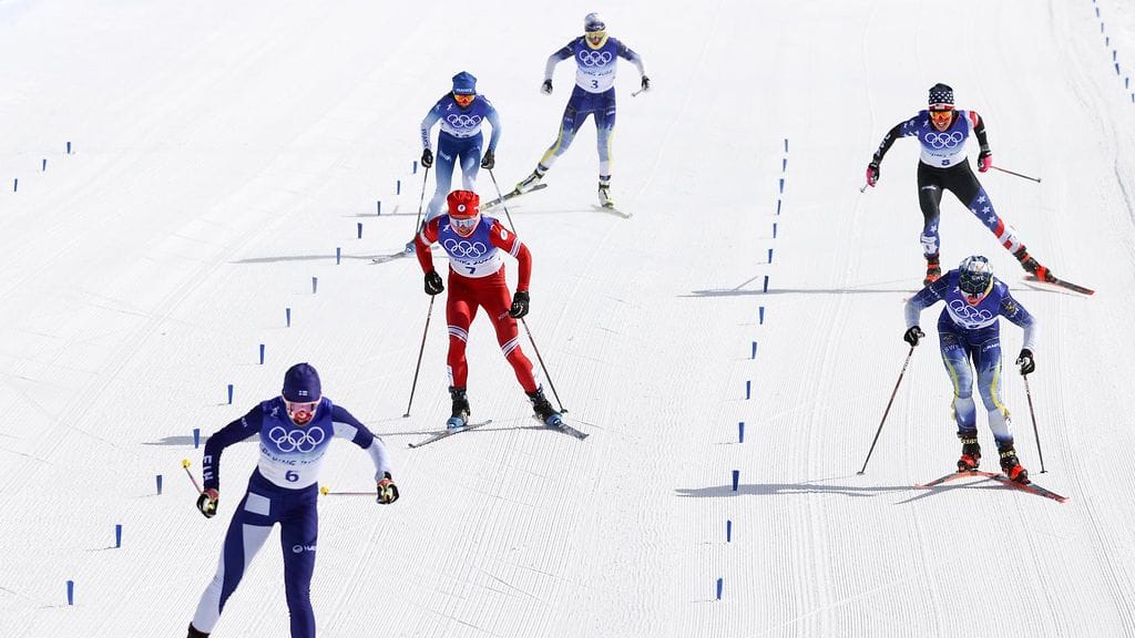 Ebba Andersson tuli stadionille tämän ryhmän ensimmäisenä, mutta ylitti maalilinjan joukon viimeisenä. Kerttu Niskasen loppurutistus toi olympiapronssia.
