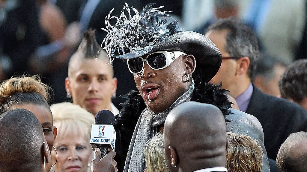 Ex-koripalloilija Dennis Rodman osaa kohahduttaa.