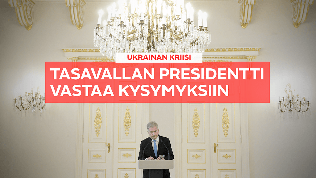 Niinistö astui median eteen silminnähden vakavana:"Suomi tukee Ukrainaa"
