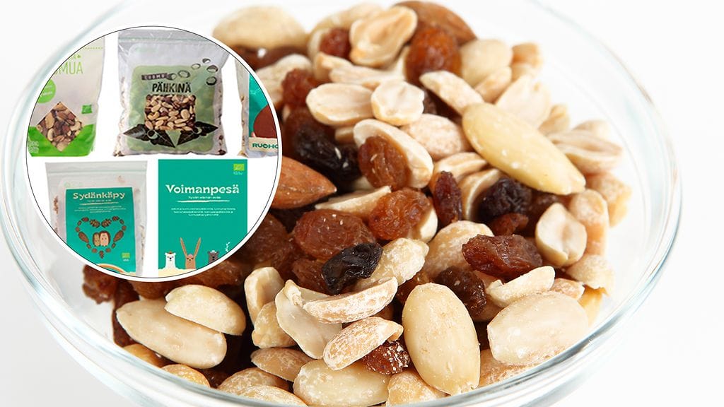 Pähkinäsekoituksia vedetään myynnistä.
