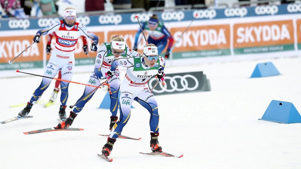 Ruotsin Jonna Sundling, Emma Ribom ja Maja Dahlqvist nappasivat kolmoisvoiton Lahden sprintissä.