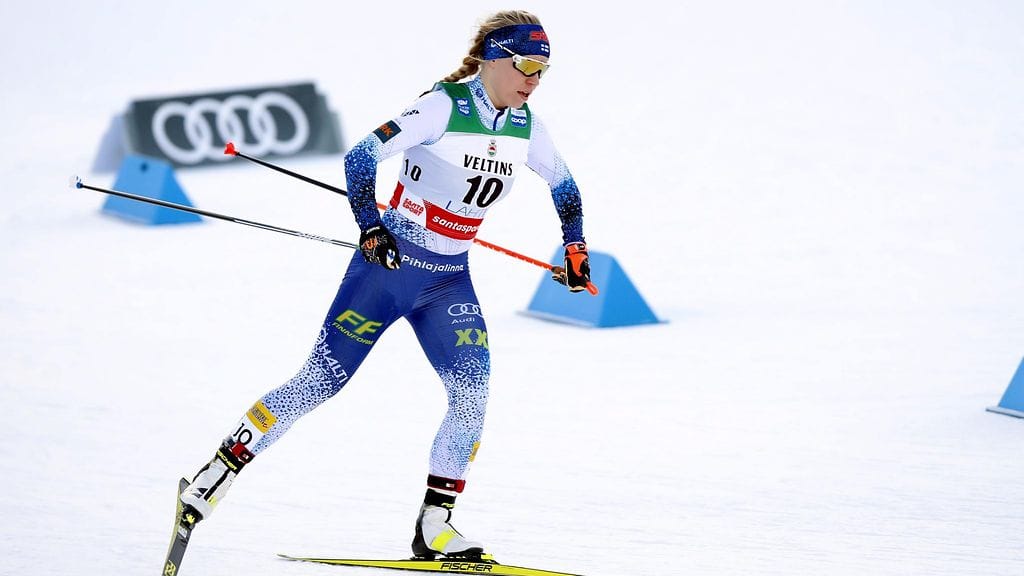 Jasmi Joensuu koki pettymyksen Salpausselän kisojen sprintissä.