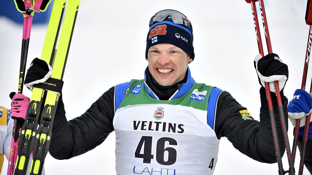 Voittajan, Iivo Niskasen, oli lopulta helppo hymyillä.