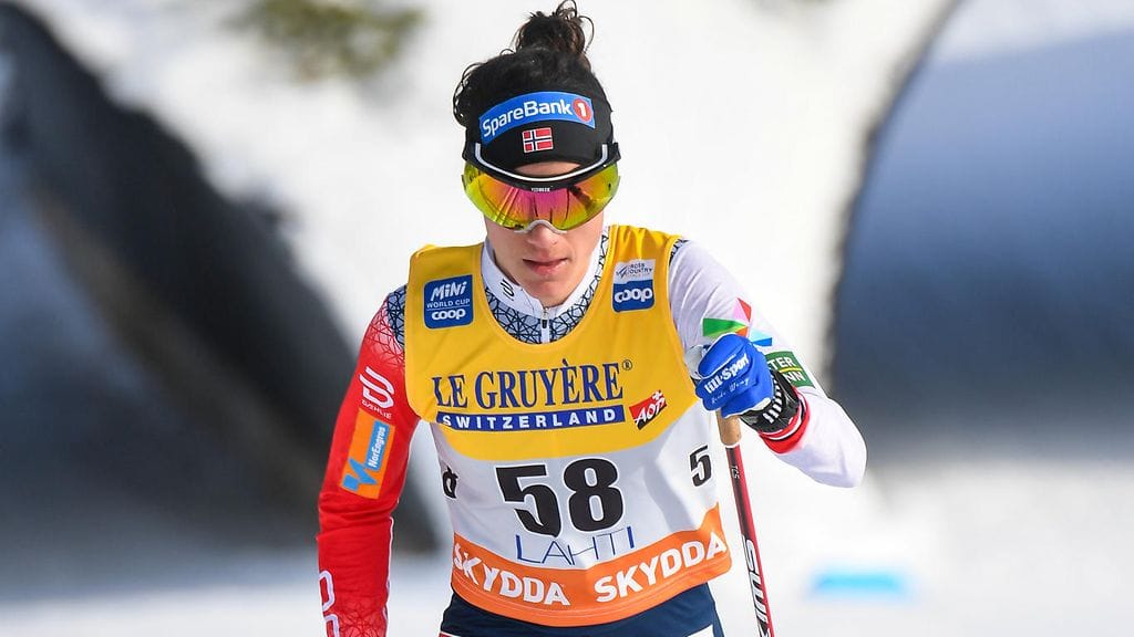 Heidi Weng hiihti lähes kahden kuukauden tauon jälkeen kilpaa Salpausselän kisoissa Lahdessa sunnuntaina.