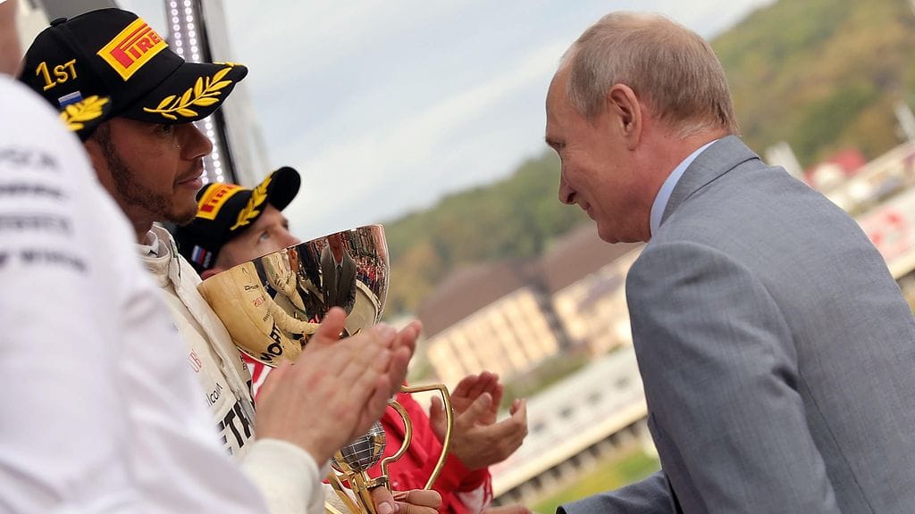 Sotshin F1-osakilpailu oli Vladimir Putinin alulle panema hanke.