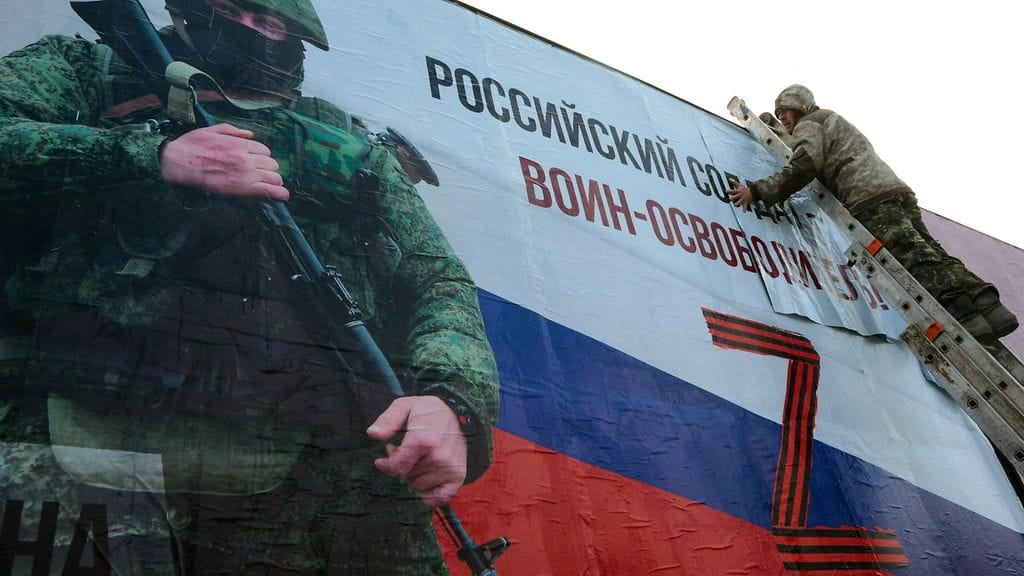 Venäjän propagandaa Krimillä.