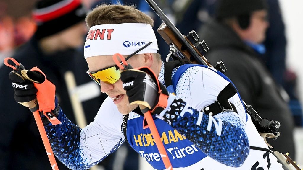 Heikki Laitinen hylättiin takaa-ajokilpailussa Kontiolahdella.