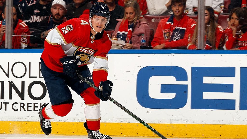 Olli Juolevi pelasi Florida Panthersissa 10 NHL-ottelua.