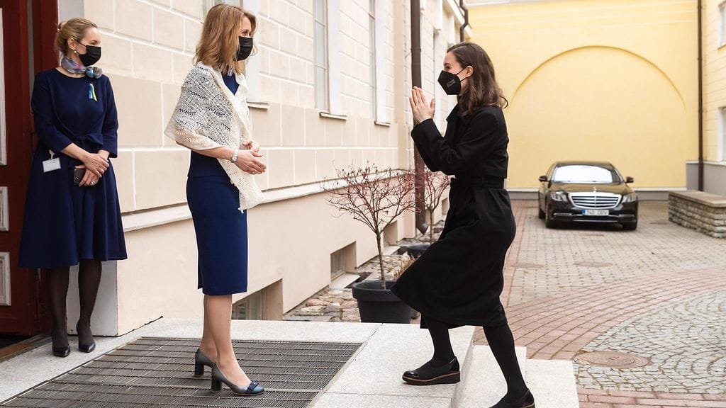 lehtikuva marin ja kallas tallinnassa