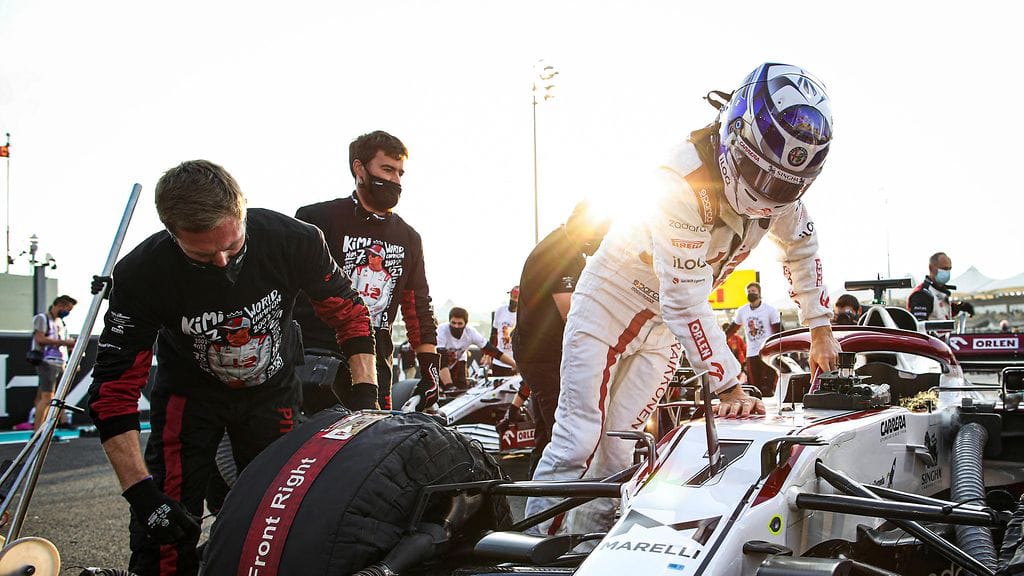 Kimi Räikkönen ajoi uransa viimeisen F1-kisan Abu Dhabissa joulukuussa.