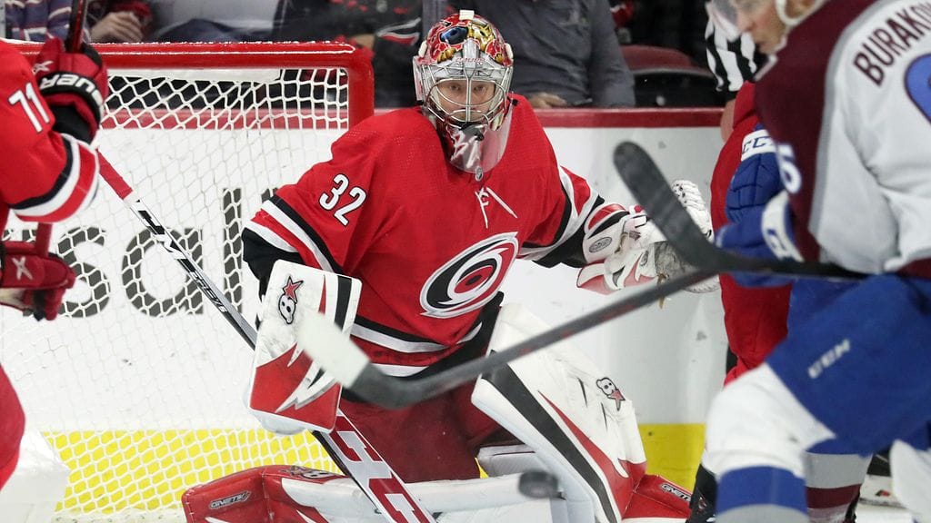 Antti Raanta piti Coloradon nollilla ensimmäisenä maalivahtina tällä kaudella.