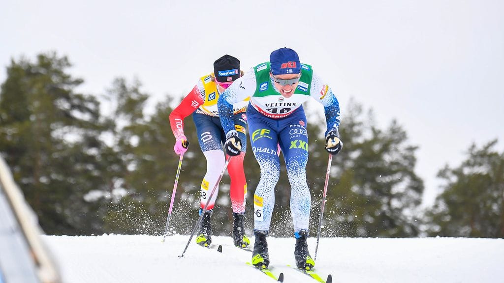 Iivo Niskanen hiihti Falunin 15 kilometrin kisassa kymmenenneksi.