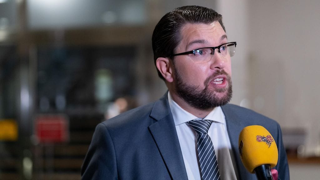 Ruotsidemokraattien puheenjohtaja Jimmie Åkesson.