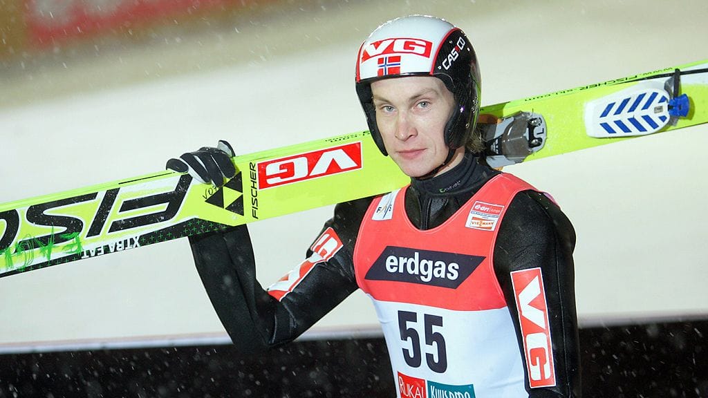 Norjan Lars Bystöl Rukan maailmancupin osakilpailussa 2008.