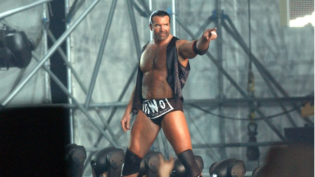 Scott Hall tunnettiin showpainissa myös nimellä Razor Ramon. Kuva vuoden 2002 Wrestlemania X8:sta.