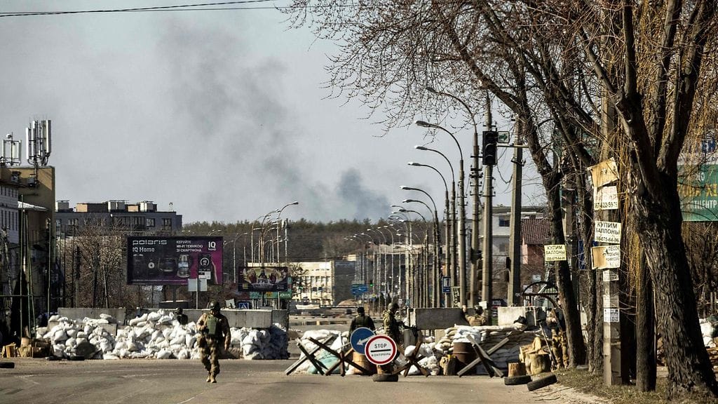 Kuva Kiovasta, kun Venäjän hyökkäyksen alkamisesta on kulunut 27 päivää.