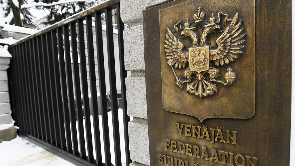 Venäjän Suomen suurlähetystö helmikuussa.