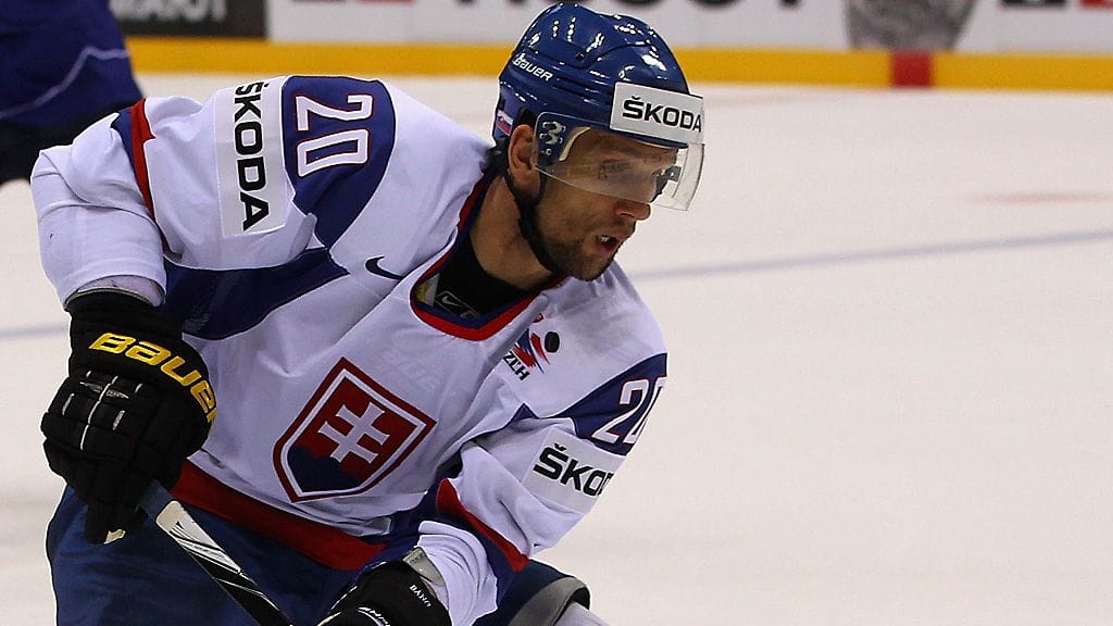 Richard Zednik kevään 2011 MM-kisoissa.