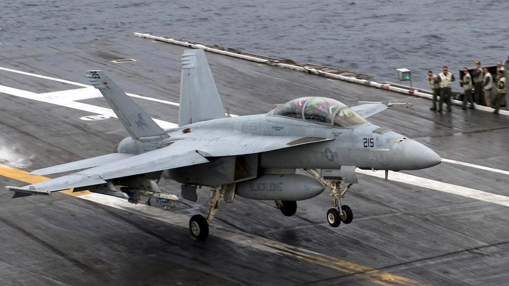EA-18G Growler on elektroniseen sodankäyntiin ja häirintään tarkoitettu versio Boeingin Super Hornet -hävittäjästä, jota kaupattiin myös Suomen seuraavaksi hävittäjäksi.
