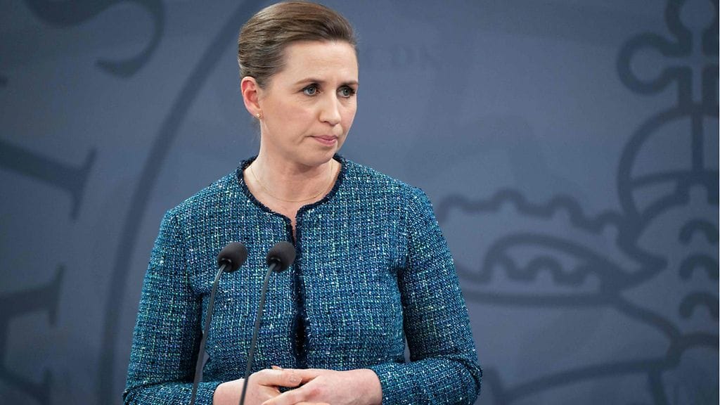 Tanskan pääministeri Mette Frederiksen.