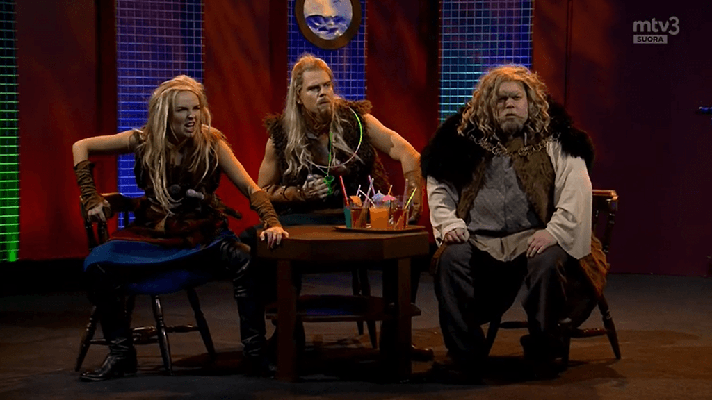 Viikingit Ruotsinlaivalla.