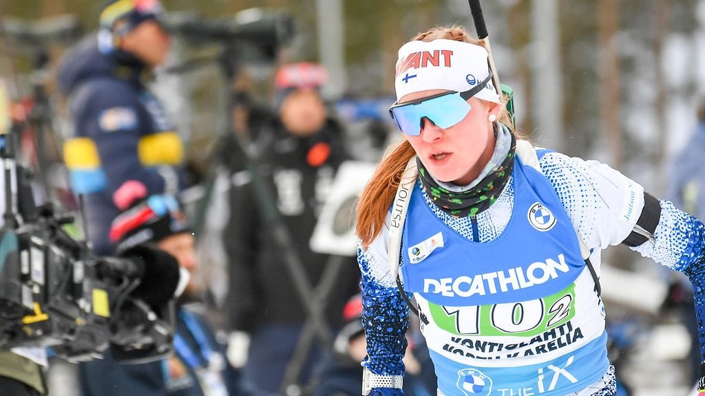 Suvi Minkkinen teki hurjan parannuksen ammuntatarkkuuteen tämän kauden maailmancupissa.