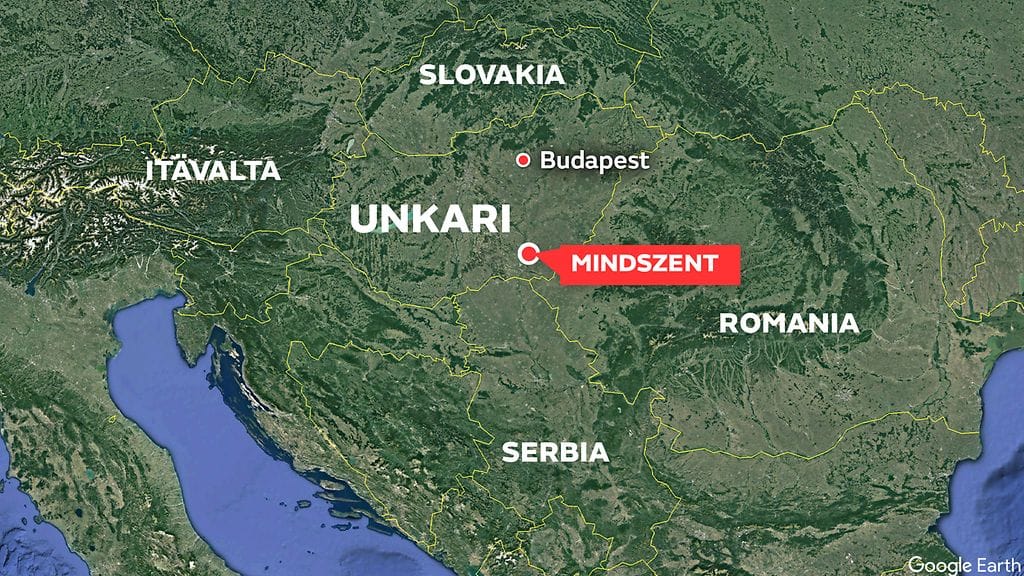 Onnettomuus sattui eteläisessä Unkarissa lähellä Mindszentin kaupunkia, noin 140 kilometrin päässä pääkaupunki Budapestista.